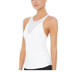 Alo yoga mesh motivate tank top medium